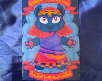 Katrina “Bad Times” Animal Crossing Print With FREE Leaf Charm
