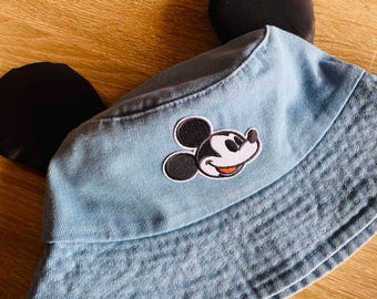 Denim Mickey bucket hat (Adults)