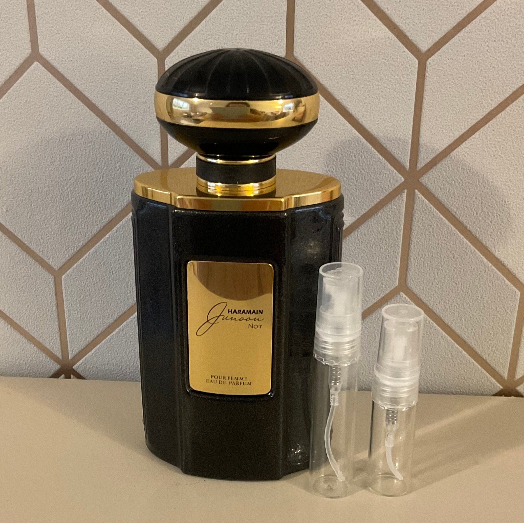 Al Haramain Junoon Noir Arabic Perfume Sample Decant - Etsy