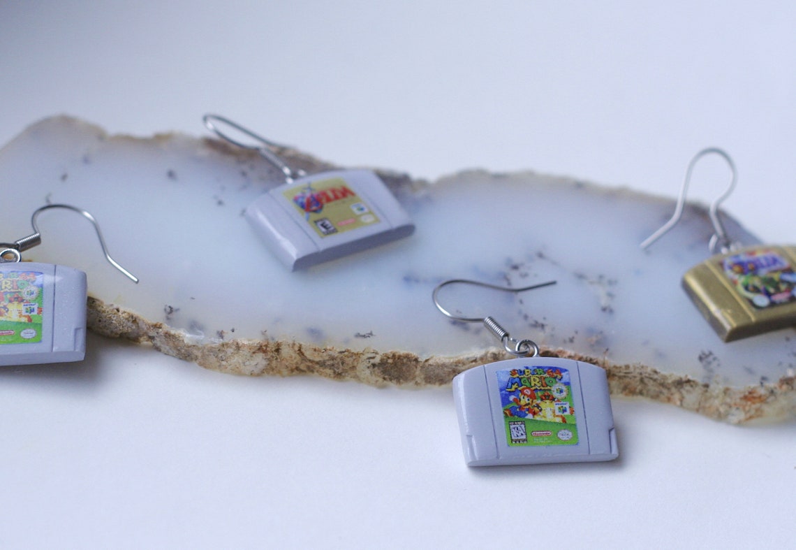 N64 Cartridge Earrings Inspired by Nintendo Choose ANY Two Etsy