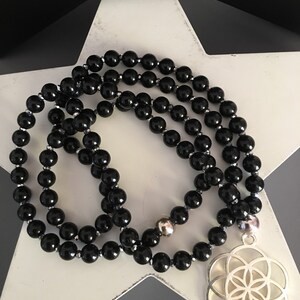 Collier De Perles En Bois Noir - Bohème Fait Main - Vintage - Sans Marque