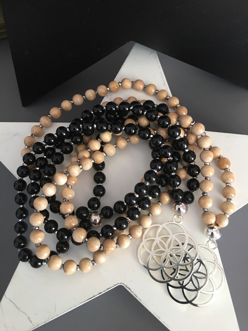 Collier Bohème En Perles De Bois Et Verre Mauve - Neuf Avec étiquettes - Style Ethnique Et Naturel