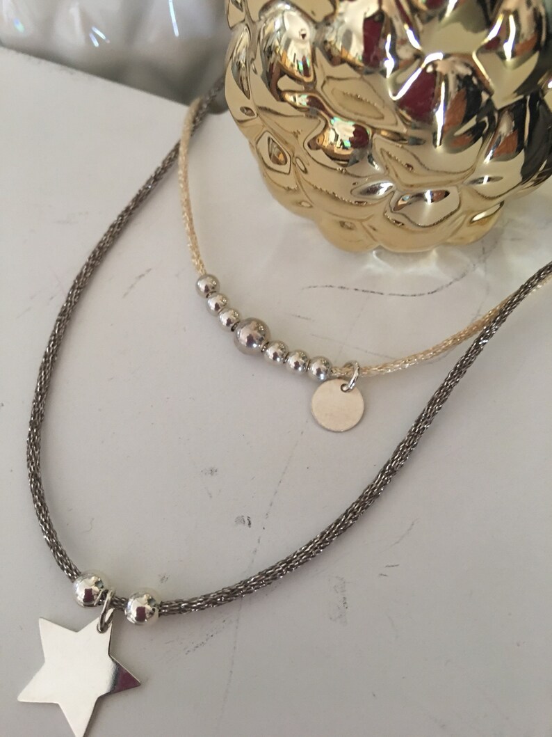 Ras De Cou (Collier) En Argent 925 Poinçonné - Bijou Vintage Occasion