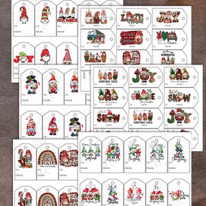 Primary Presidency Gift Tag, PDF Printable Christmas Gnome Gift Present ...