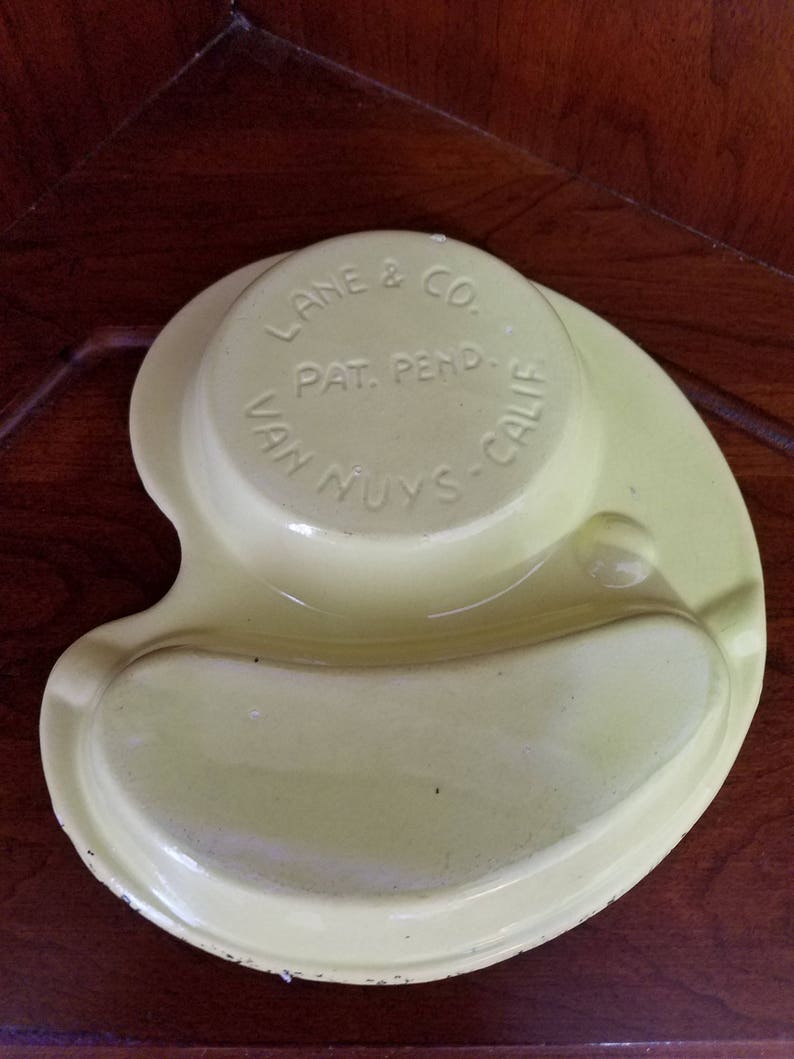 Lane & Co Van Nuys California Pottery Ash Tray And Beverage Etsy