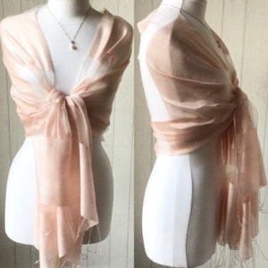 Pink Silk Lurex Sheen Wrap Shawl Scarf, Pink Blush Silk Shawl, Pink Silk Wrap, Pink Blush Weddings, 100% Silk Pashmina, Races Gift Idea