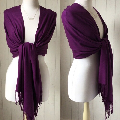 Purple Pashmina / Purple Shawl / Purple Wrap / Purple Wool Shawl / Purple Wedding Shawl / Purple Wool Wrap / Purple Weddings