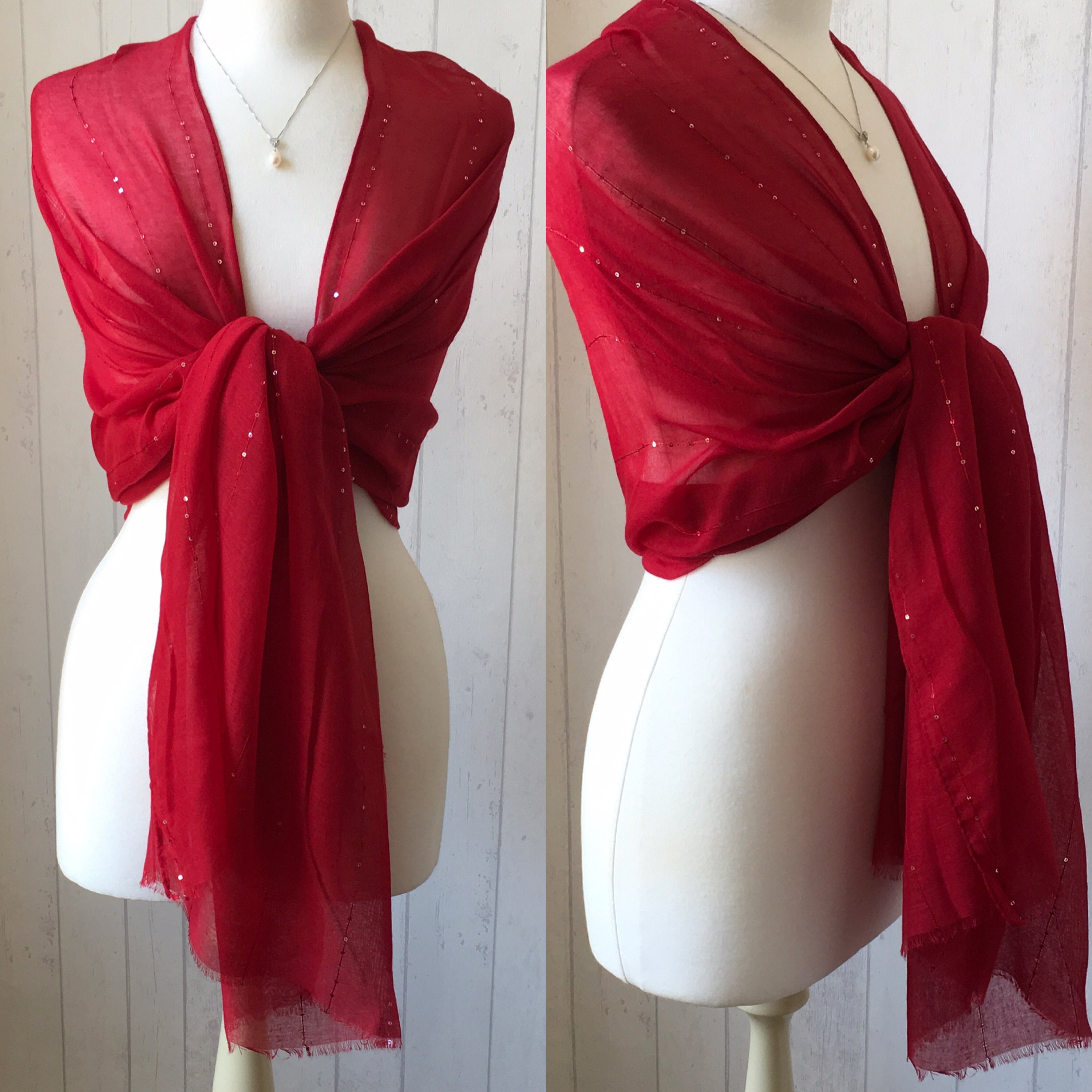 matching shawl for red dress