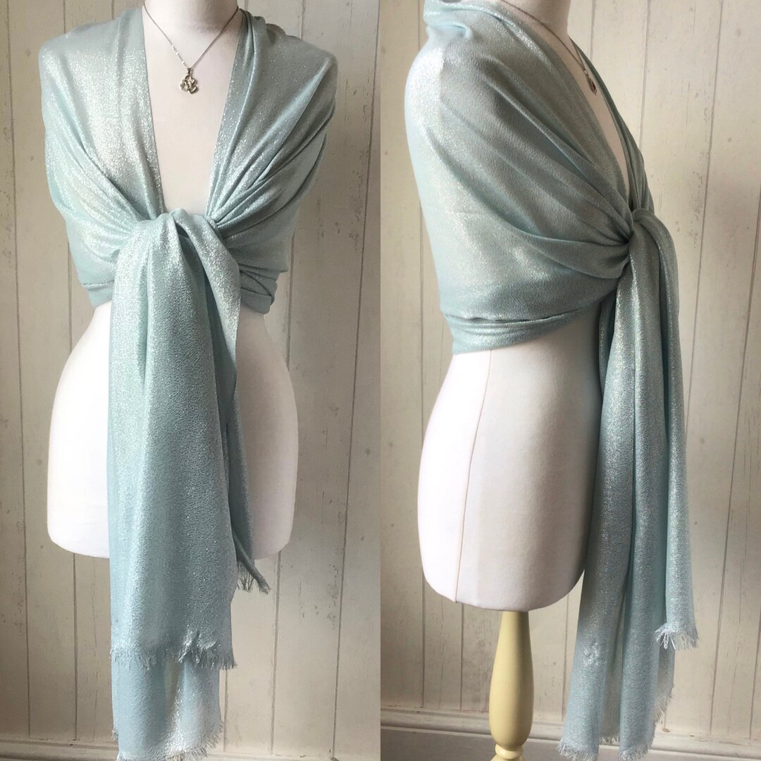 Silver 2024 pashmina wrap