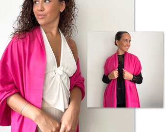 cerise pink shawl