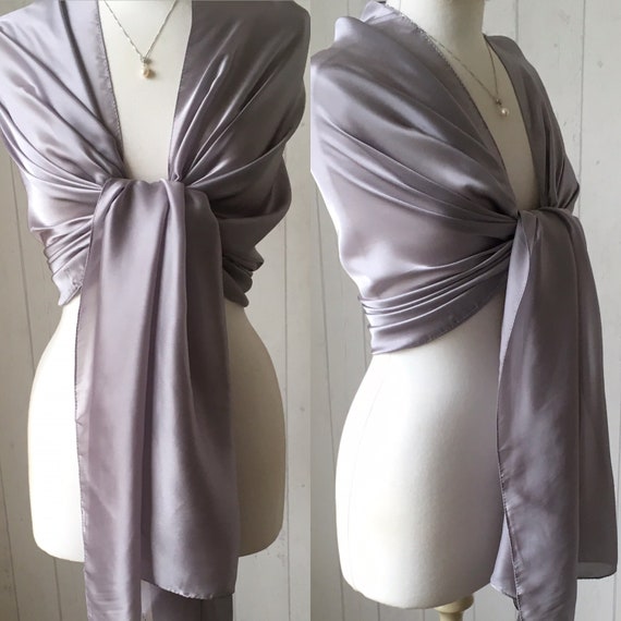 silver grey wrap for wedding