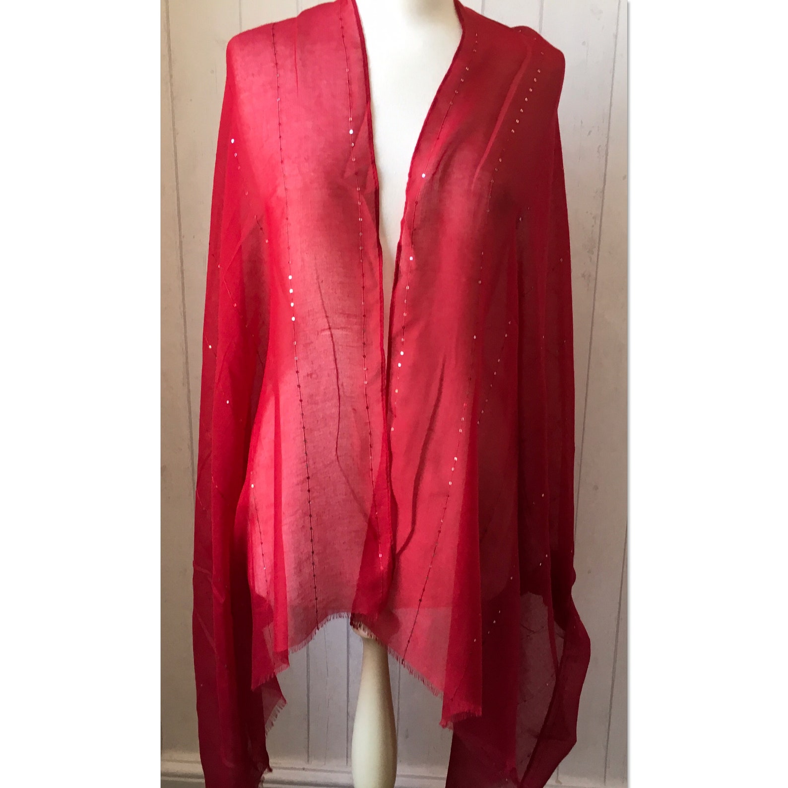 shawl for red gown