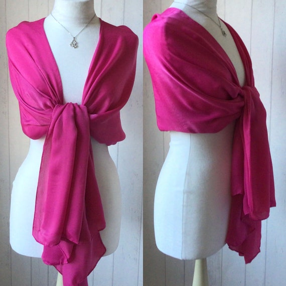 cerise pink shawl