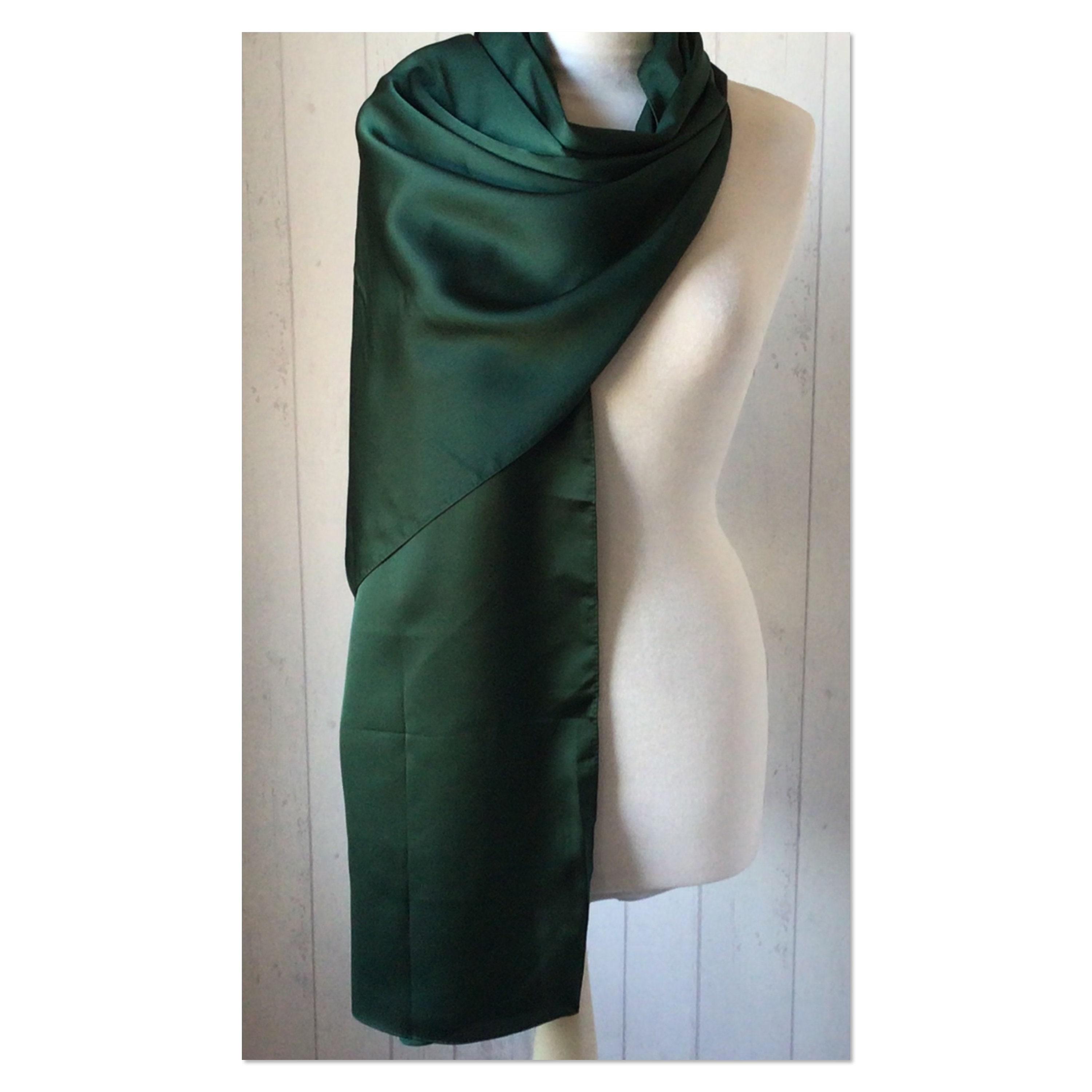 shawl emerald green