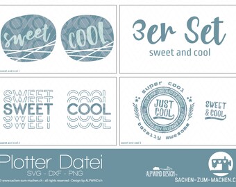 Cutting File "sweet & cool" (bundle of three)