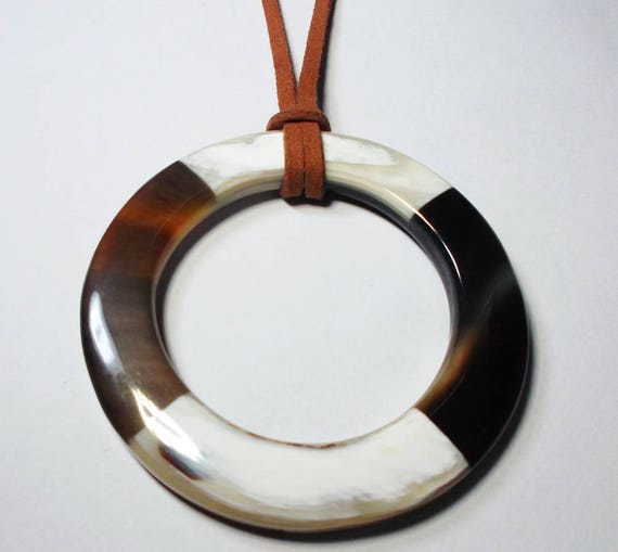 Horn pendant necklace Horn jewelry Unique and perfect horn Etsy
