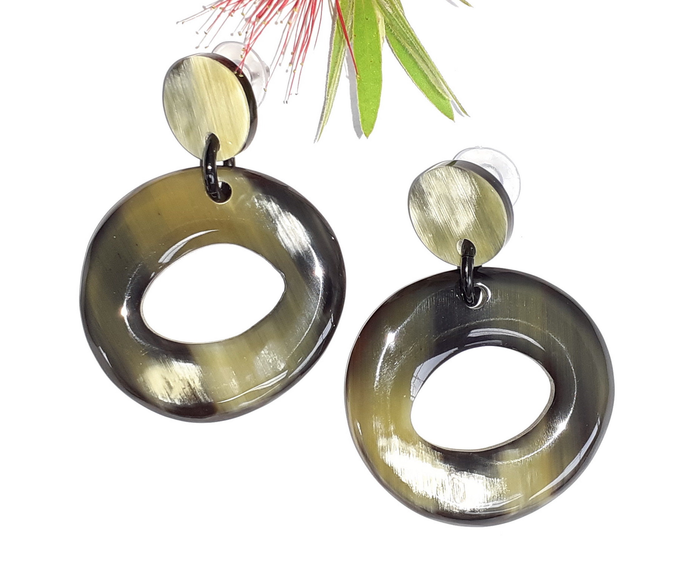 Horn earrings handmade horn jewelry gifts wholesale earrings Etsy