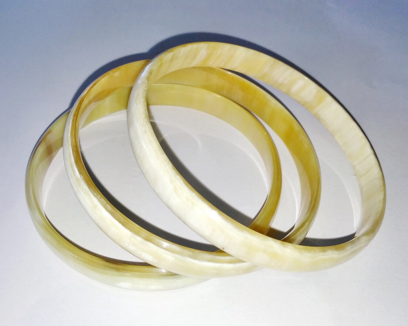 Set of 3 Horn bangle bracelet Buffalo horn bangle buffalo Etsy