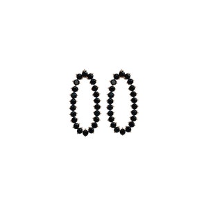 Charm Hoops - Statement Earrings - Gold Earrings - Long Earrings - Nickel Free Earrings - Modern Earrings - Prom Earrings