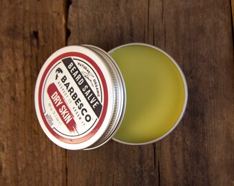 FREE SHIPPING 60g Barbesco Natural & Organic Beard Salve for Dry Skin made with Barbesco Beard Oil. The benefits of oil, hold of a balm!
