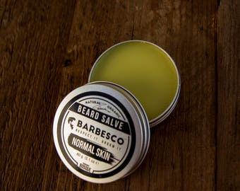 FREE SHIPPING 60g Barbesco Natural & Organic Beard Salve for Normal Skin made with Barbesco Beard Oil. The benefits of oil, hold of a balm!