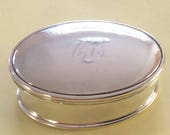 800 silver pill box trinket box vintage antique 2001
