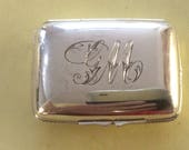 C Ciradetti Florence 800 silver pill box trinket box vintage antique 1198