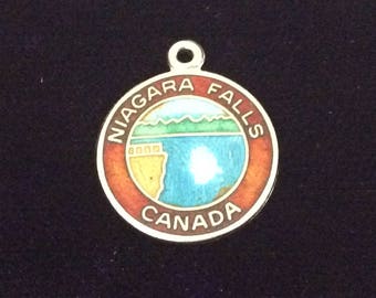 Tower Hotel Niagara Falls Sterling Silver Vintage Charm For Bracelet