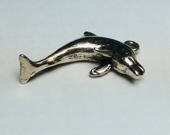 Sterling silver Family of Dolphins brooch # 6153