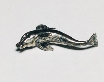 Sterling silver Family of Dolphins brooch # 6153