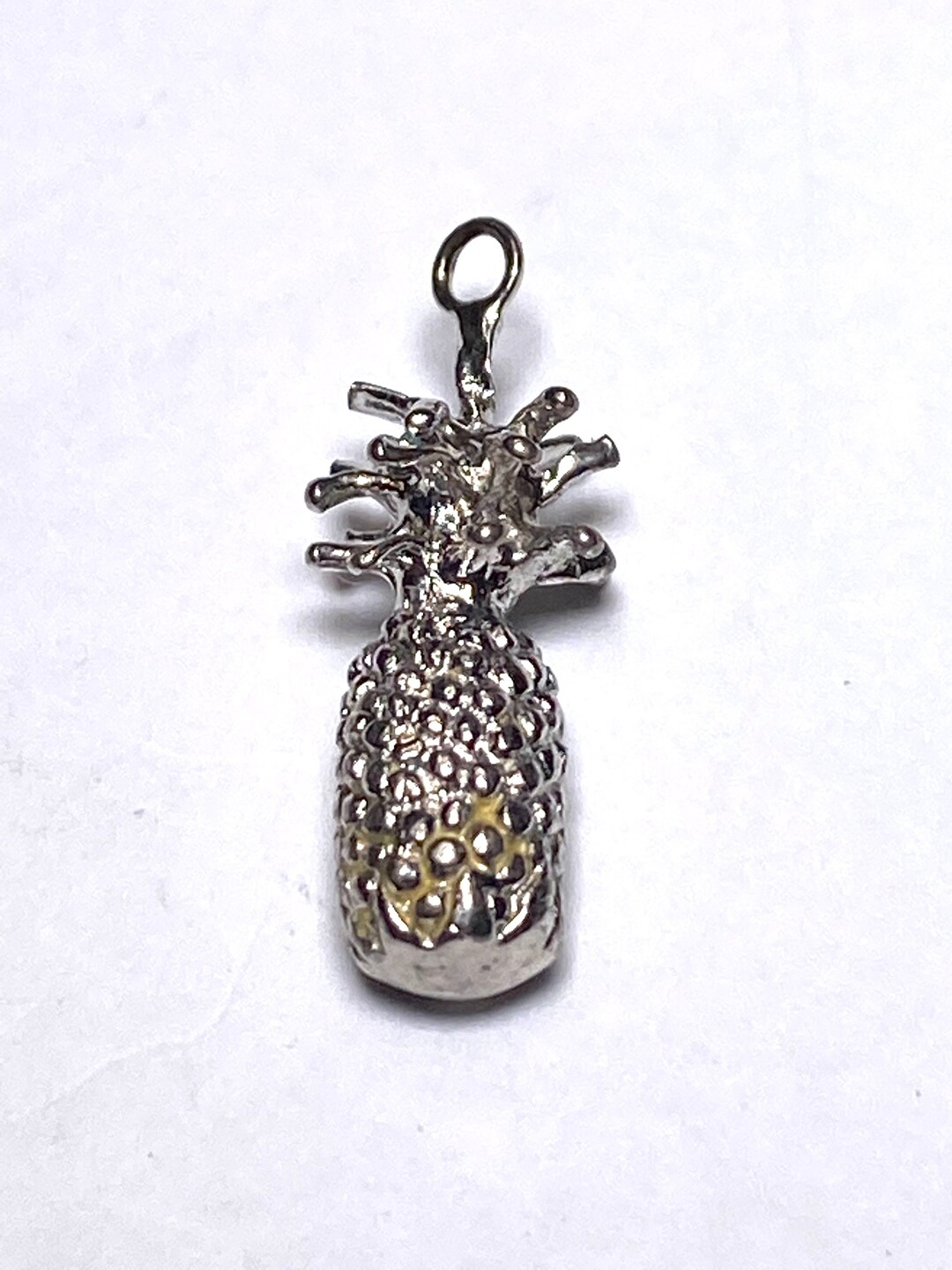 Sterling Silver Hawaii Pineapple Good Luck Charm Vintage Etsy