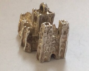 Sterling silver European cathedral charm vintage # S 861