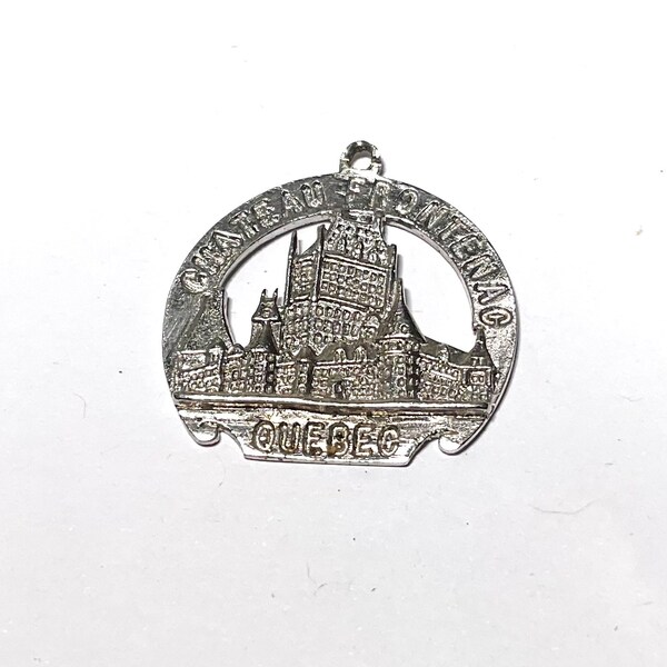 Sterling silver Chateau Frontenac Quebec City vintage charm # 1622