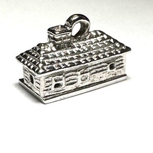 Sterling silver Our First House vintage charm # 6085