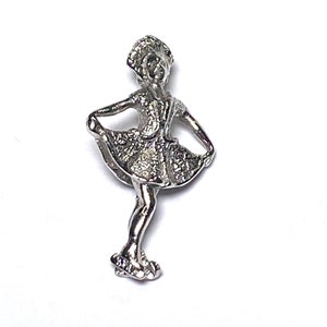 Sterling silver Champion Ice Skater charm vintage # 452