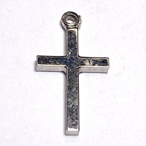 Sterling silver Christian Cross charm vintage # 2410