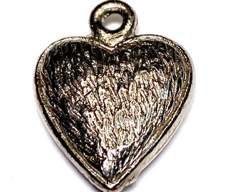 Sterling silver Heart charm vintage # 6221