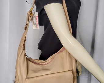 バッグ [Italy Vintage] 90s leather shoulder bag Vintage 90s Multi-color Leather Patchwork Rounded Shoulder