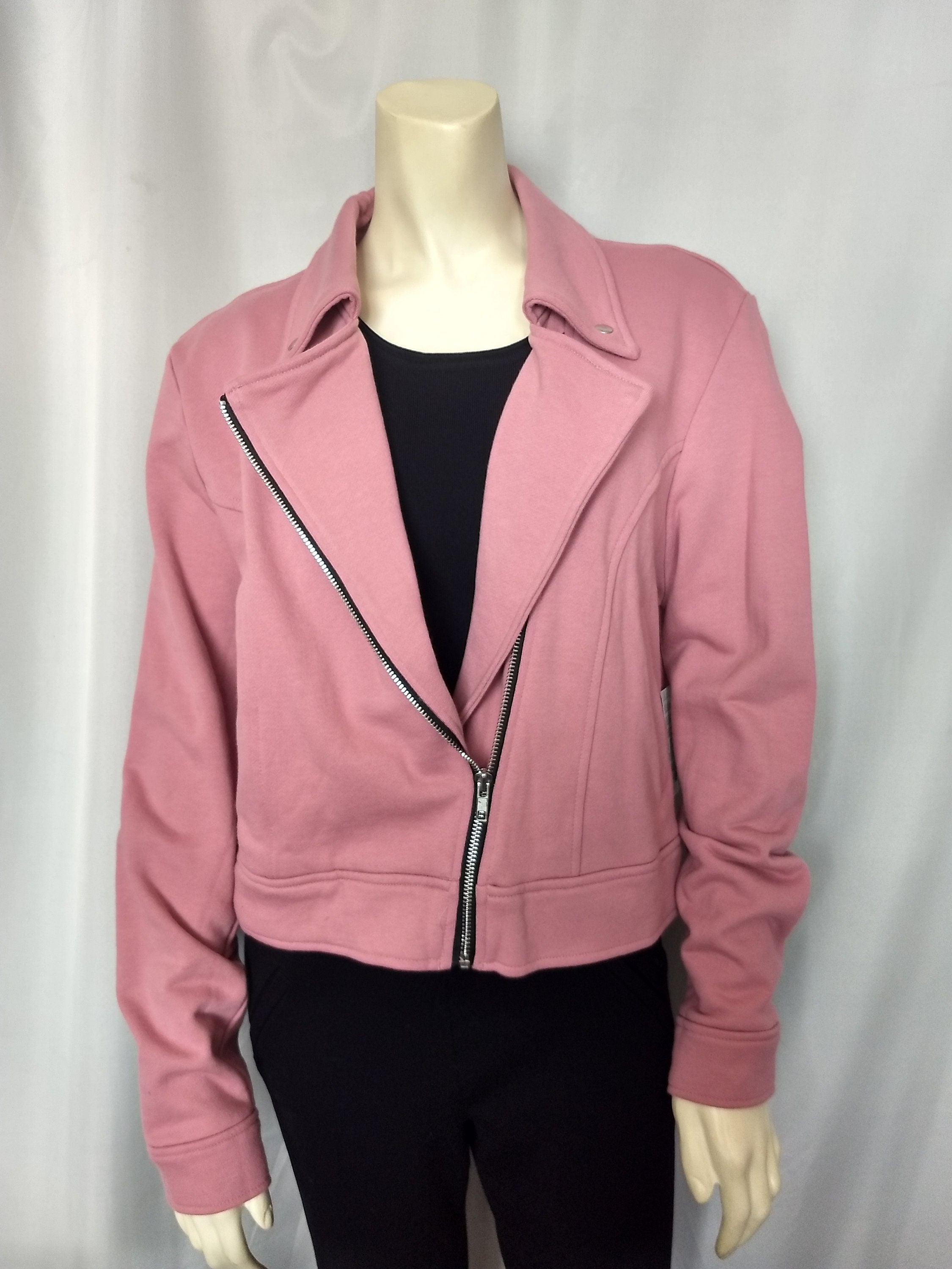 ジャケット・アウター Sheer sleeve asymmetry cropped jacket Sheer Cropped Jacket – When Pigs Fly