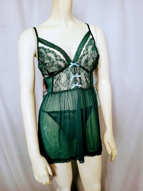 Sexy See Thru Short Baby Doll 2pc Lingerie/green Mesh Fabric Lace Dcor Nightgown and Lace Pantie Sleepwear/gift for Her/gift Idea/size L/29 - Etsy New Zealand Sexy See Thru Short Baby Doll 2pc Lingerie/green Mesh Fabric Lace Dcor Nightgown and Lace Pantie Sleepwear/gift for Her/gift Idea/size L/29 - Etsy New Zealand