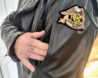 Classic Bikers Designed Harley Davidson Inspired Man's Black