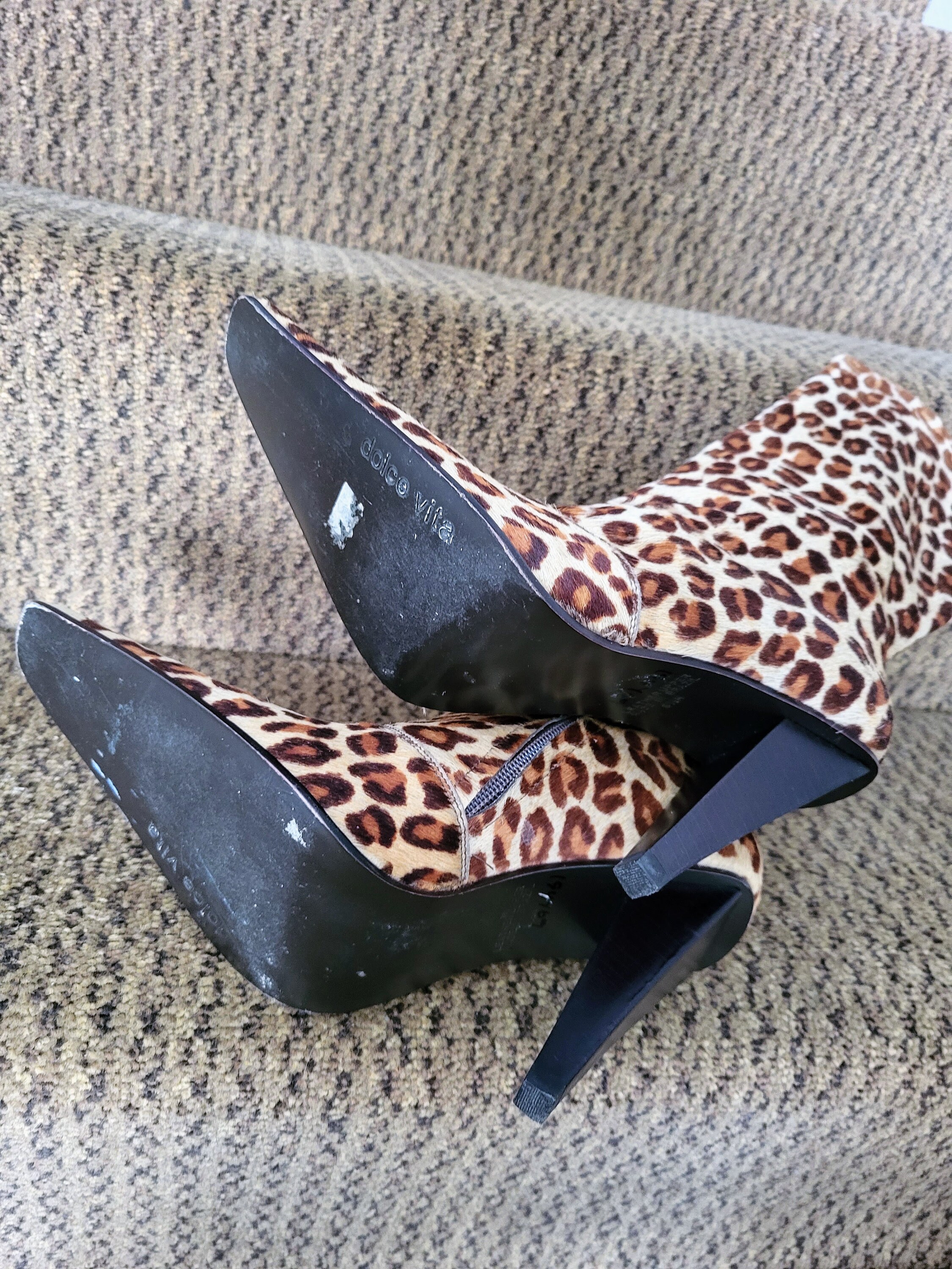 Dolce vita cheetah booties hot sale