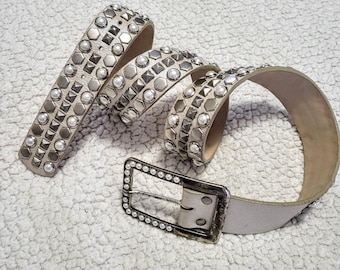 Kippys Vintage Rhinestone Crystal Belt: Silver Tone Eagle  display picture 3