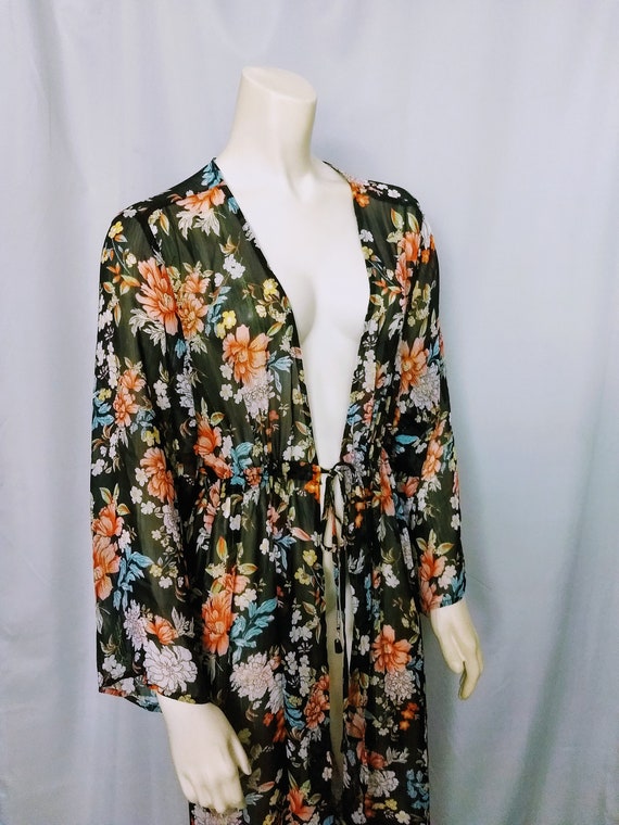 Luxurious Cover Up/Evening Lounge Wear/Long Floral