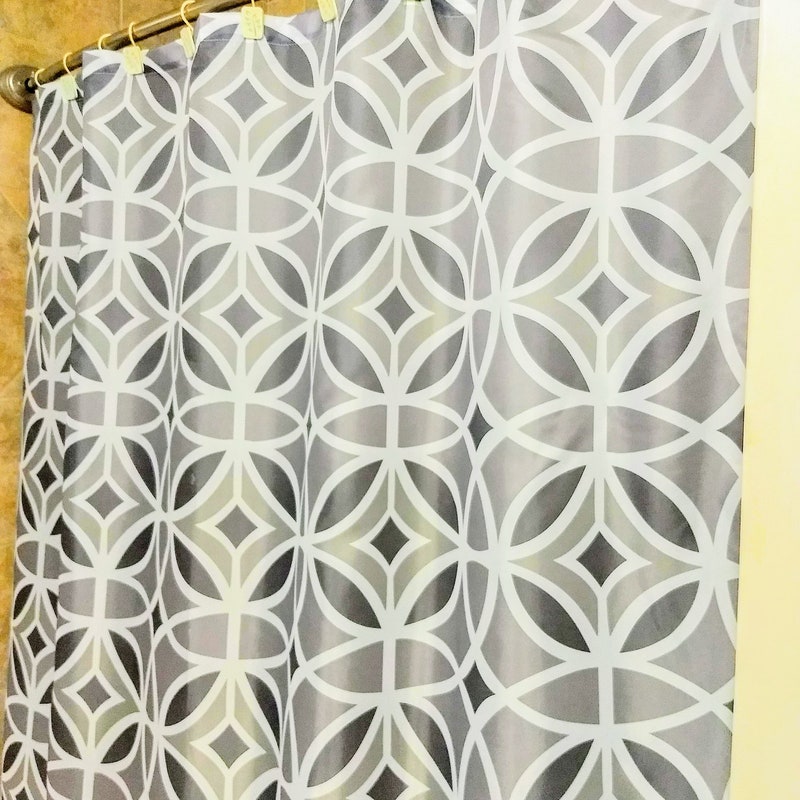 Grey Shower Curtain - Etsy