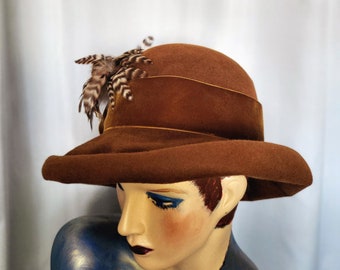 Vintage Deborah New York Ladies Designer Millinery 100% Wool  display picture 3