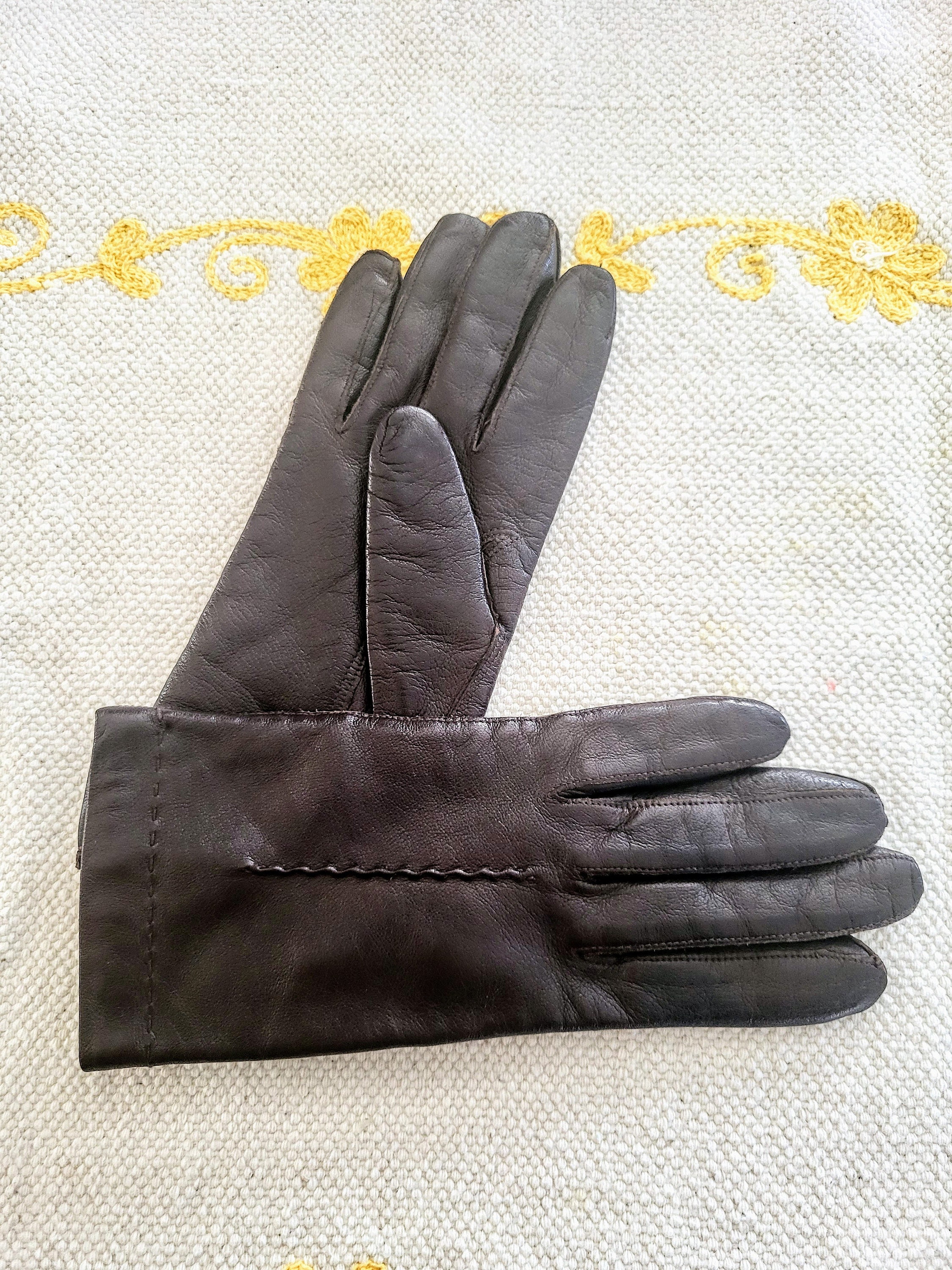 Guanti da donna, qualità premium, in vera pelle morbida, con