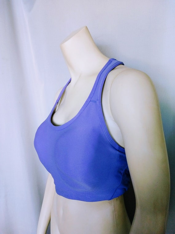 Workout Padded Bra, Lavender Padded Sport Bra, Push up Sport Bra