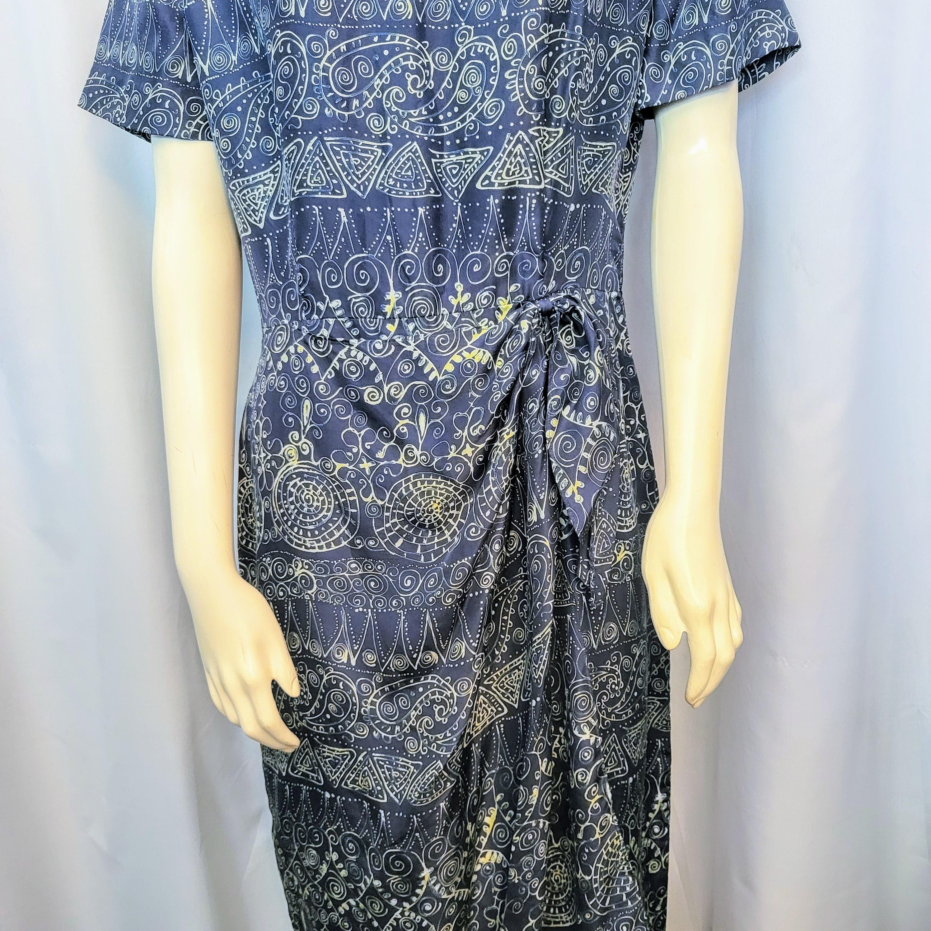 Robe Evan Picone Imprimé Floral - Taille 2P (Petites) - Occasion Très Bon état - Longueur Genoux