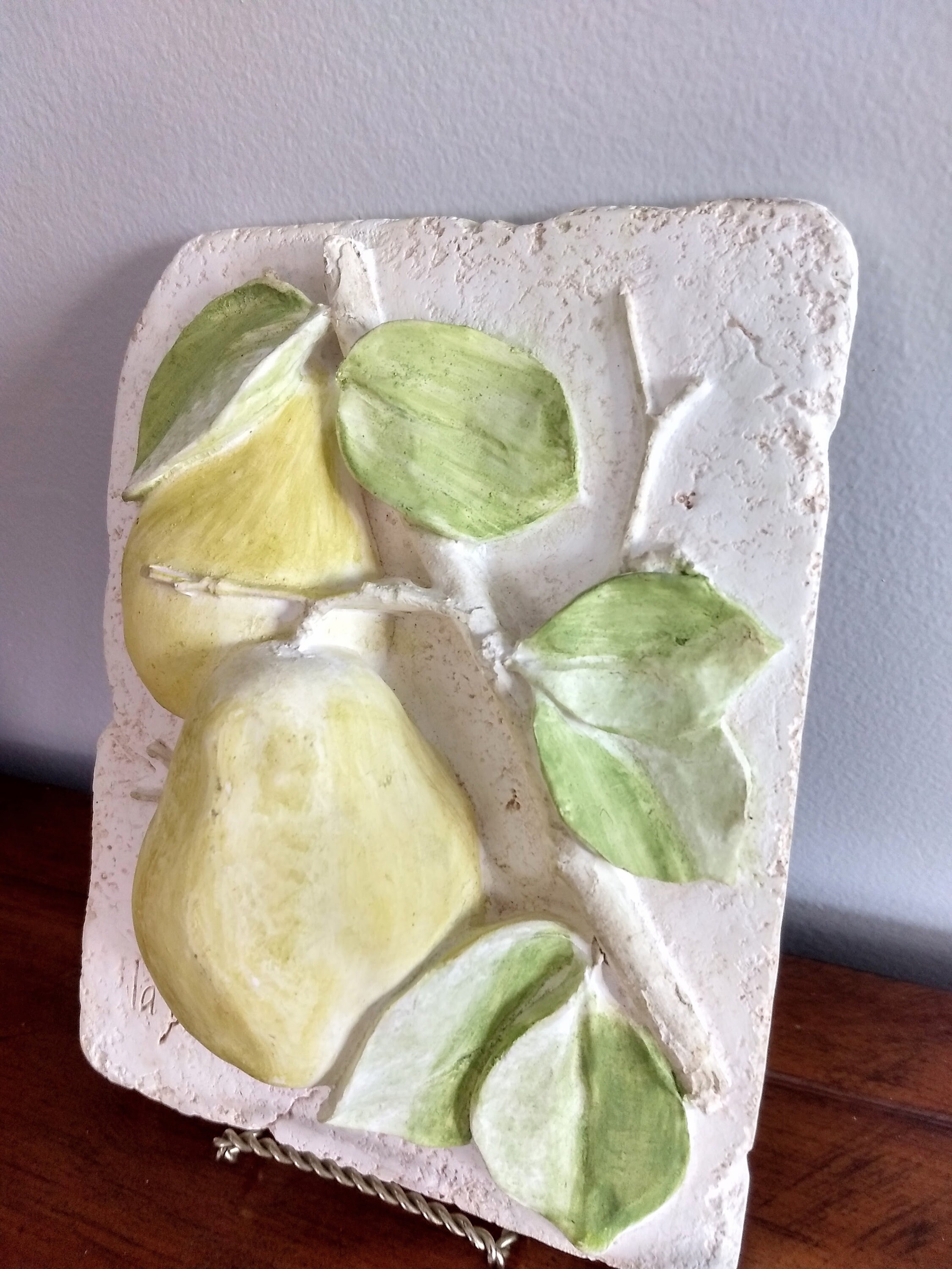 Fruits Plaster Cluster Wall Decoration/ 3D Large 3D Pears Hand Etsy